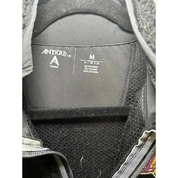 NWT Antigua Los Angeles Lakers Women’s Fuzzy Vest Black Size Medium - Picture 5 of 5